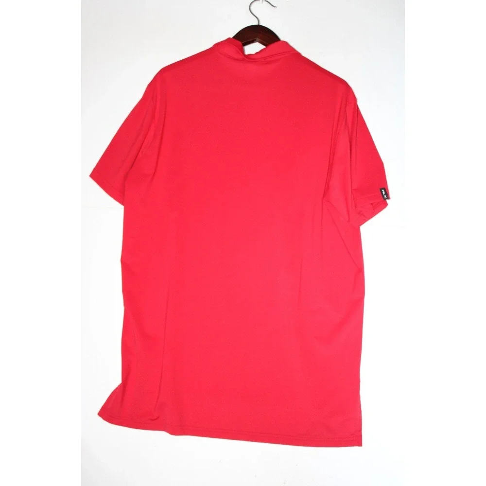 Ralph Lauren RLX RED Golf Polo Embroidered Girls PGA Logo Mens Size Large